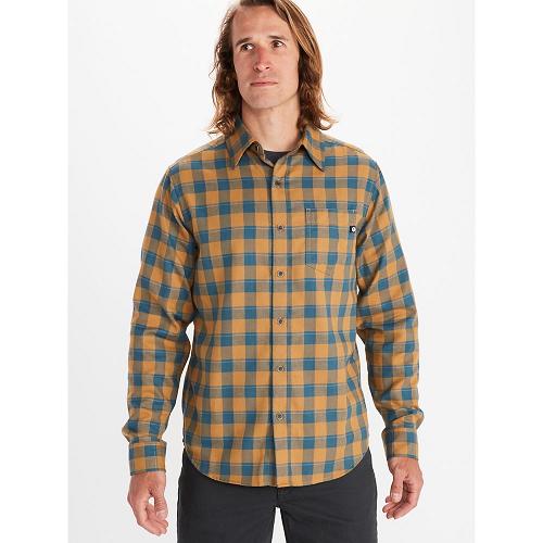 Marmot Bodega Shirts For Mens Yellow VES805964